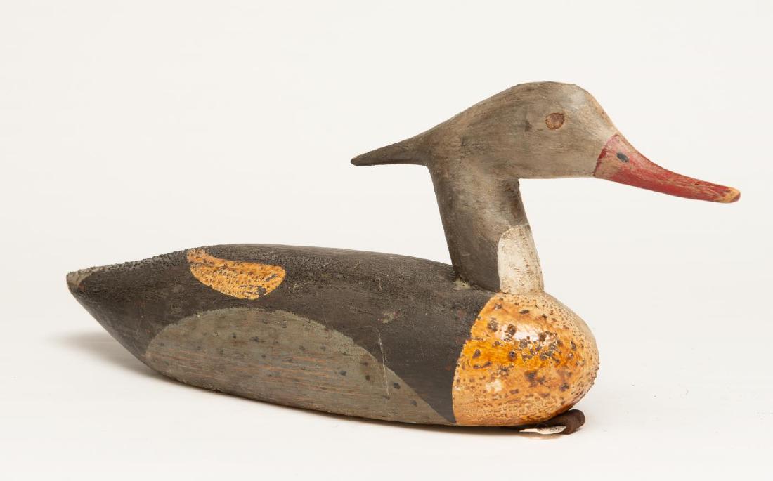 PRIMITIVE MERGANSER DECOY IN OLD PAINT (1 of 5)