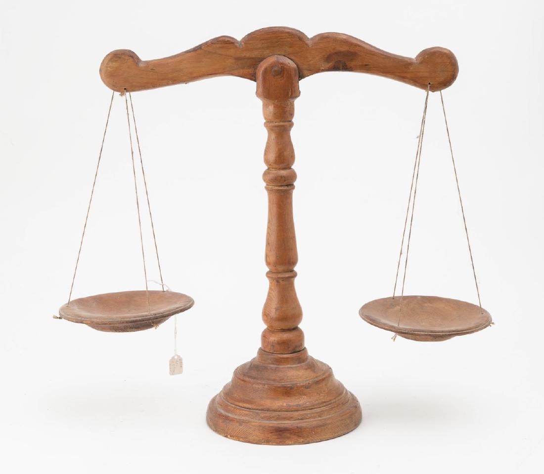 WOODEN SCALES FROM RUSS KETTELL COLLECTION (1 of 5)