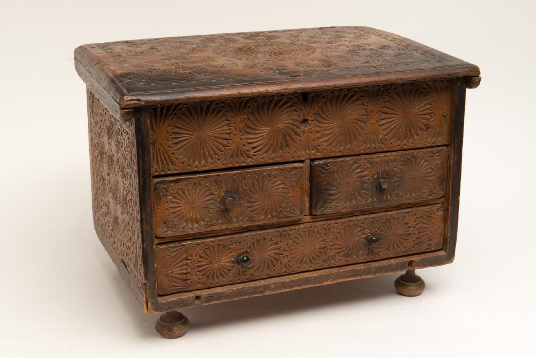 CHIP CARVED VALUABLE BOX (1 of 9)