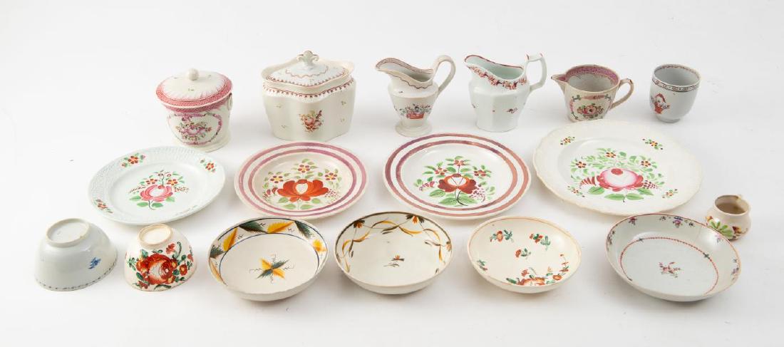 17 PIECE MIXED LOT 19TH C. - FLORAL DECORATIONS (1 of 4)