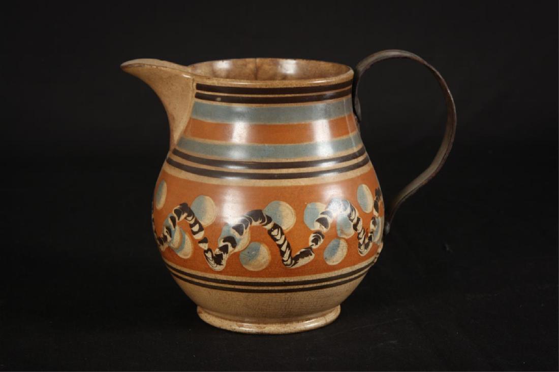 MOCHAWARE PITCHER WITH TIN HANDLE (1 of 5)