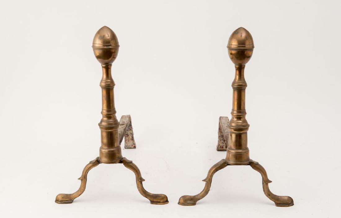 PR PERIOD FEDERAL LEMON TOP ANDIRONS (1 of 4)