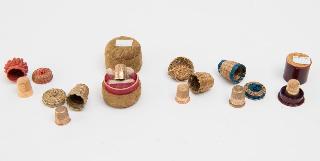 (6) CASED GOLD THIMBLES (1 of 4)