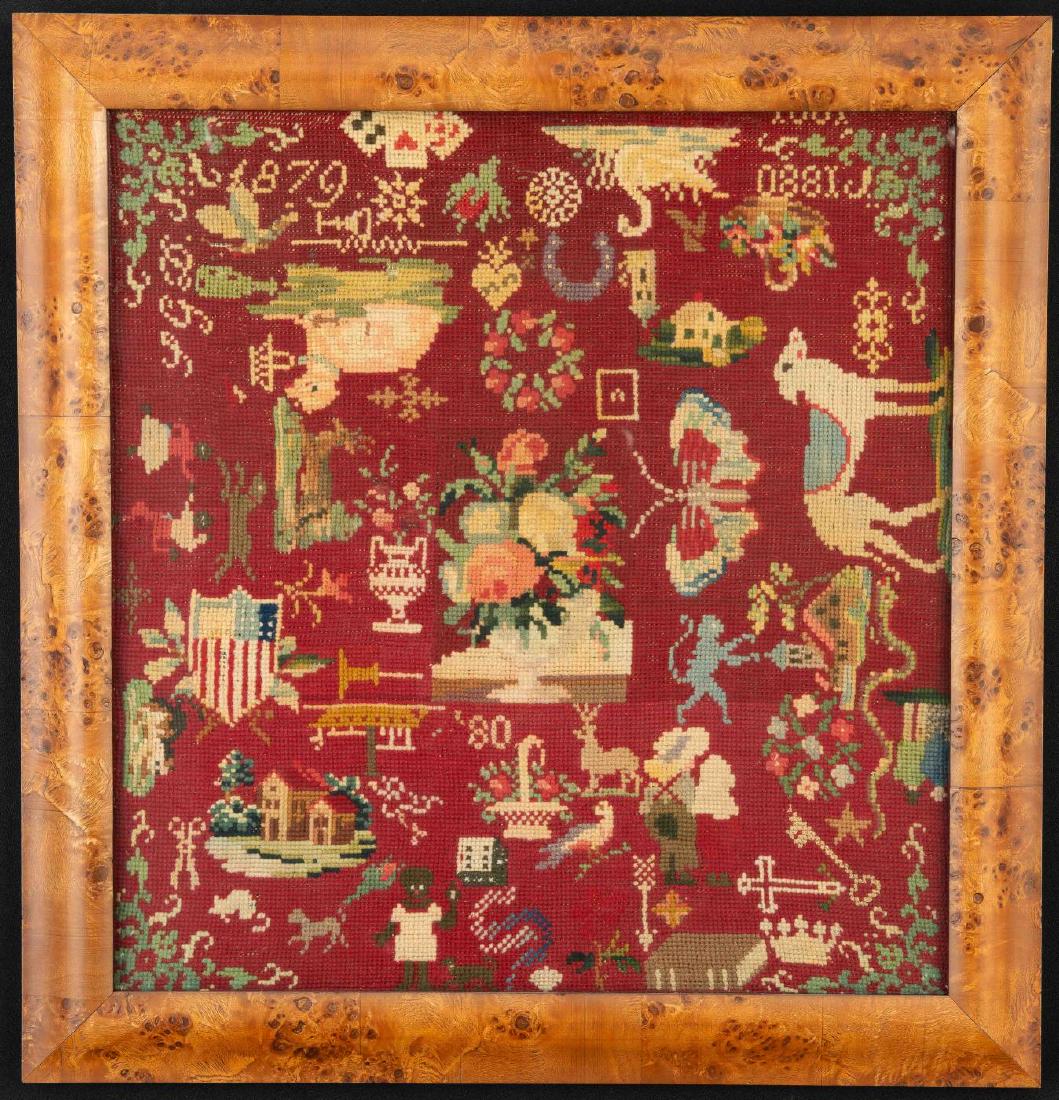 (19th c) BERLIN WORK SAMPLER (1 of 1)