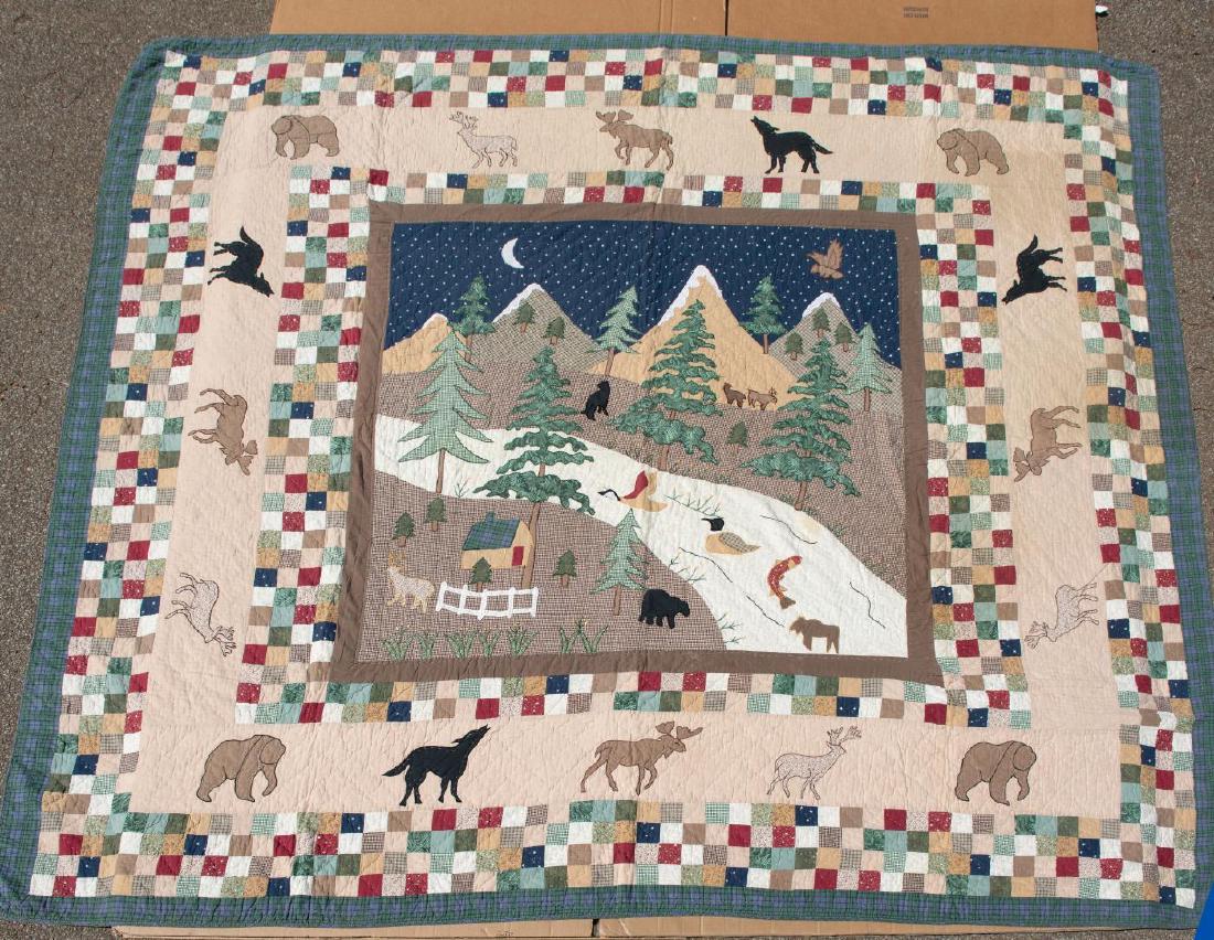 MODERN FOLK ART THEMED QUILT - LIMITED EDITION (1 of 5)