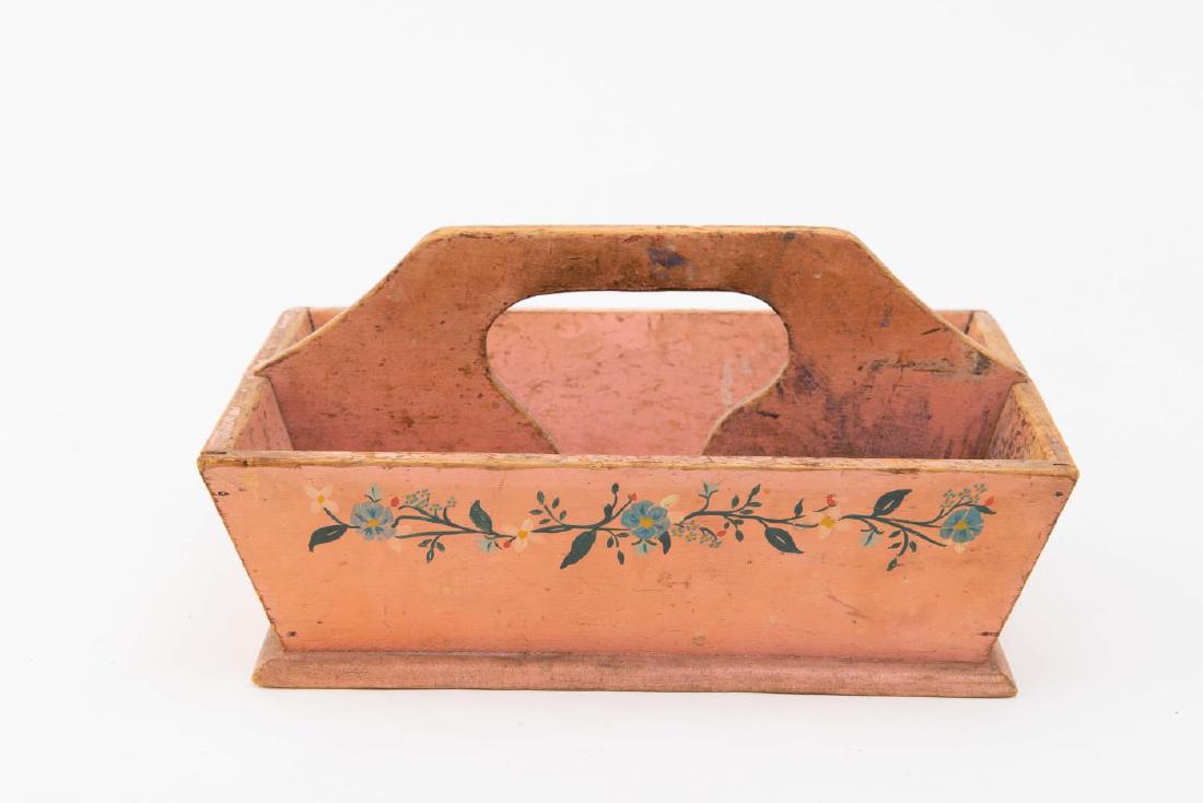 SMALL KNIFE BOX IN PINK PAINT (1 of 5)