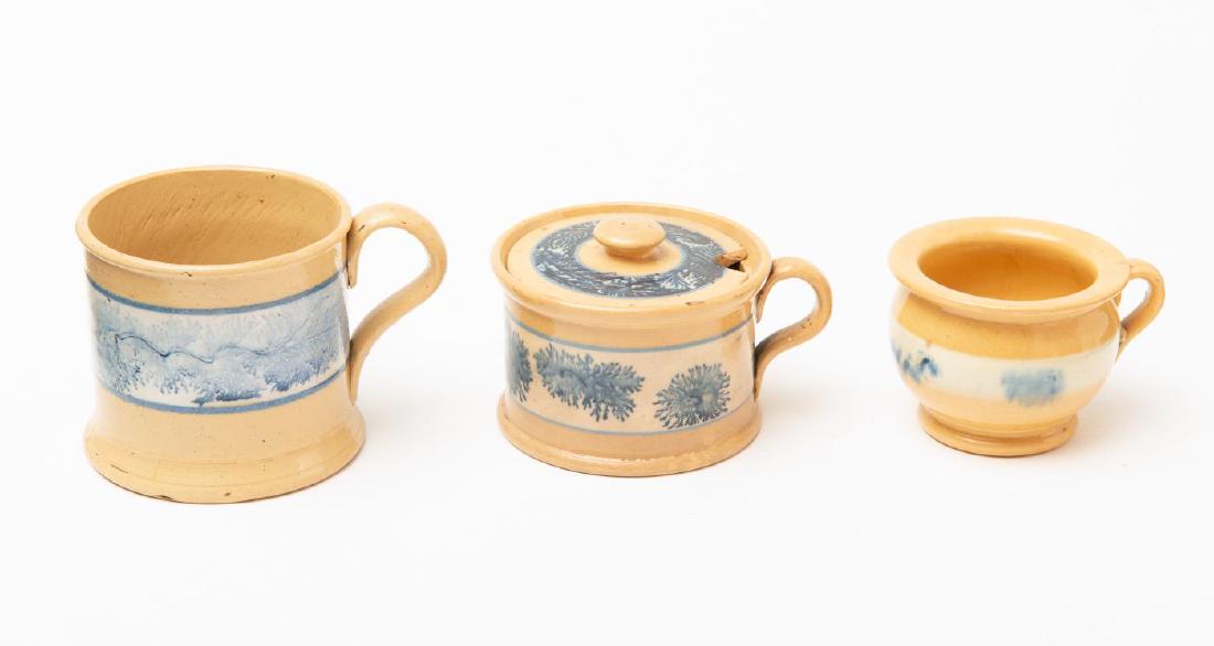 THREE (3) SEAWEED DESIGN YELLOWWARE CHILDREN ITEMS (1 of 3)