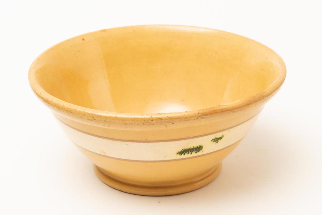 19TH c YELLOW MIXING BOWL (1 of 4)
