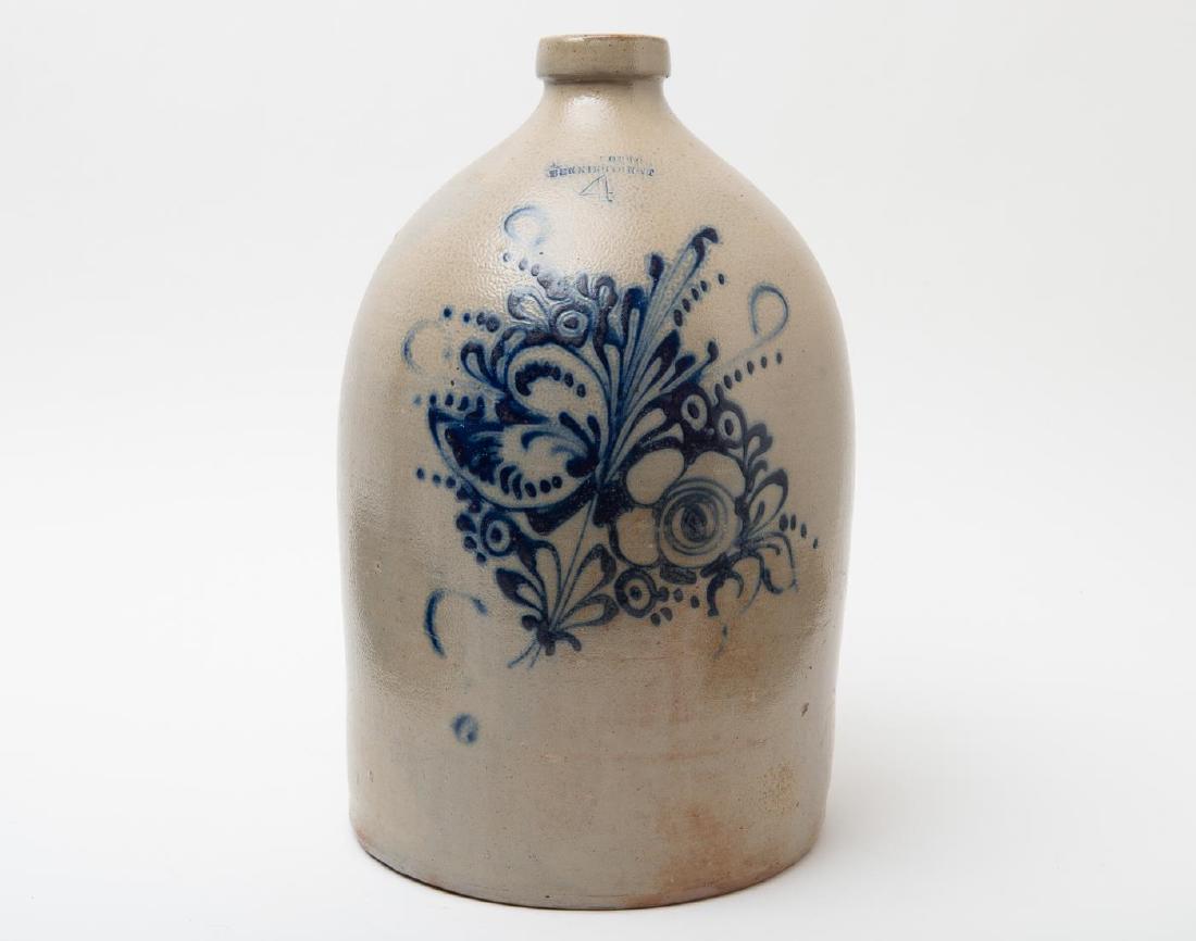 J. NORTON (4) GALLON STONEWARE JUG (1 of 4)