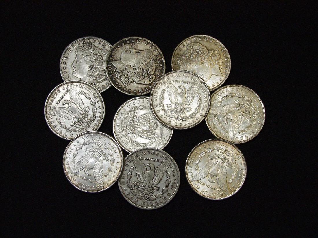 (10) UNITED STATES MORGAN SILVER DOLLARS (1 of 1)