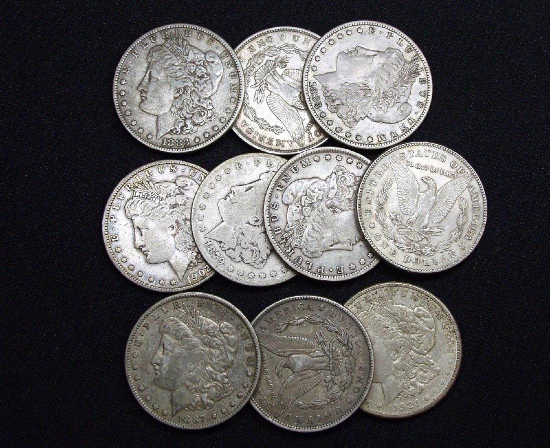 (10) UNITED STATES MORGAN SILVER DOLLARS (1 of 1)