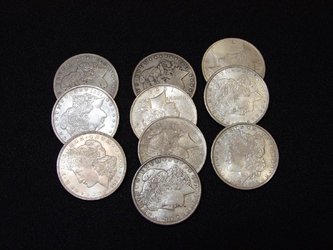 (10) UNITED STATES SILVER DOLLARS (1 of 1)