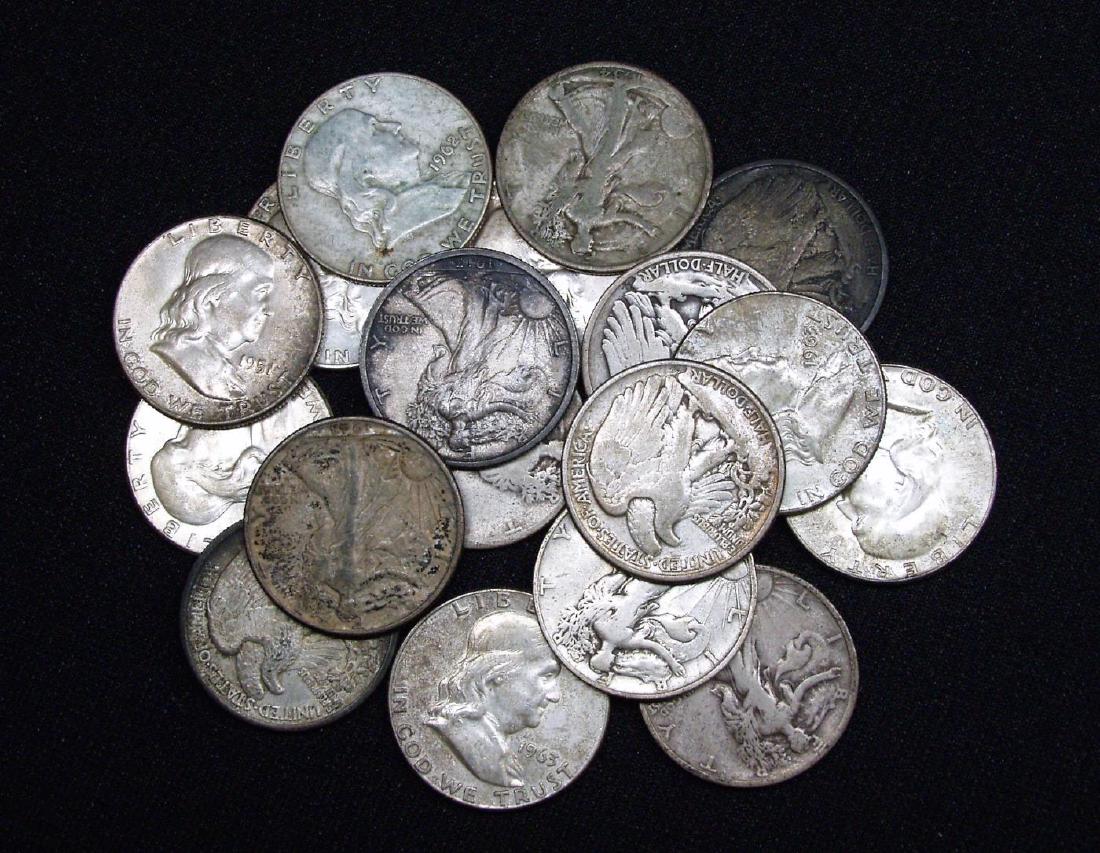 (18) UNITED STATES SILVER HALF DOLLARS (1 of 1)