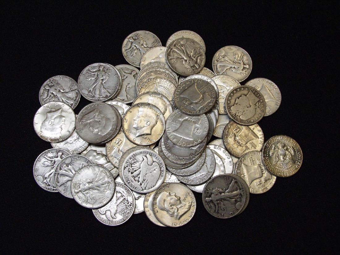 (59) UNITED STATES SILVER HALF DOLLARS (1 of 1)