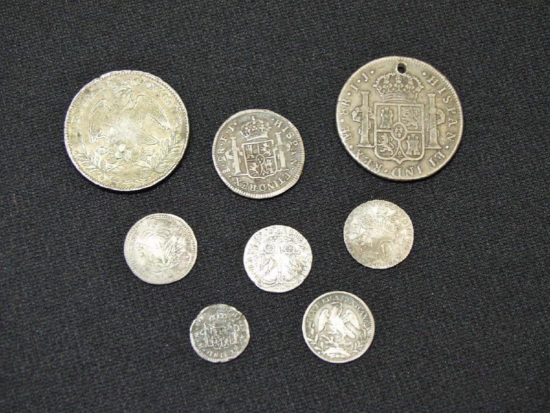 (8) EARLY SILVER FOREIGN COLLECTIBLE TYPE COINS (1 of 2)