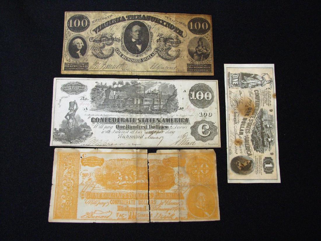 1862 CONFEDERATE STATES OF AMERICA $100 NOTE (1 of 2)