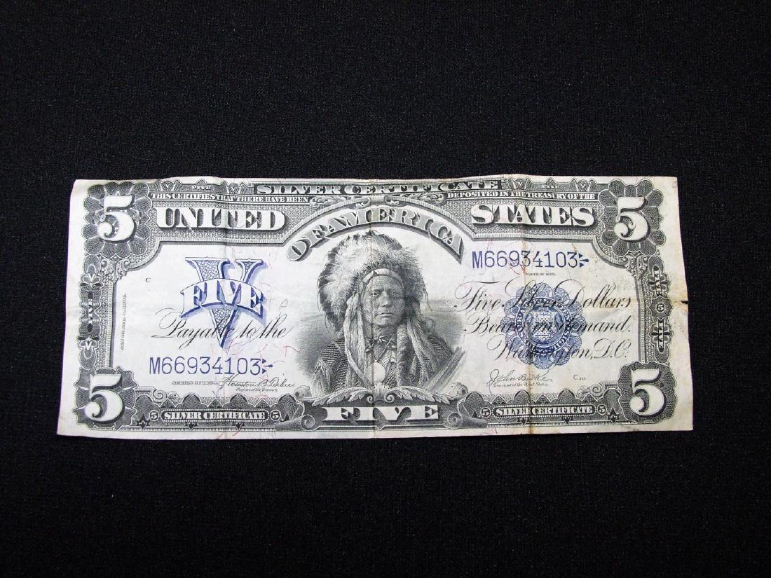 1899 US $5 INDIAN CHIEF SILVER CERTIFICATE (1 of 2)