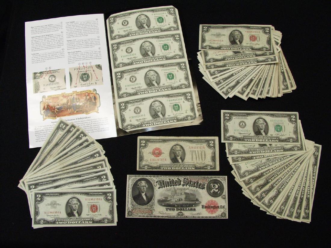 GROUP LOT US FEDERAL RESERVE $2 NOTES (1 of 1)