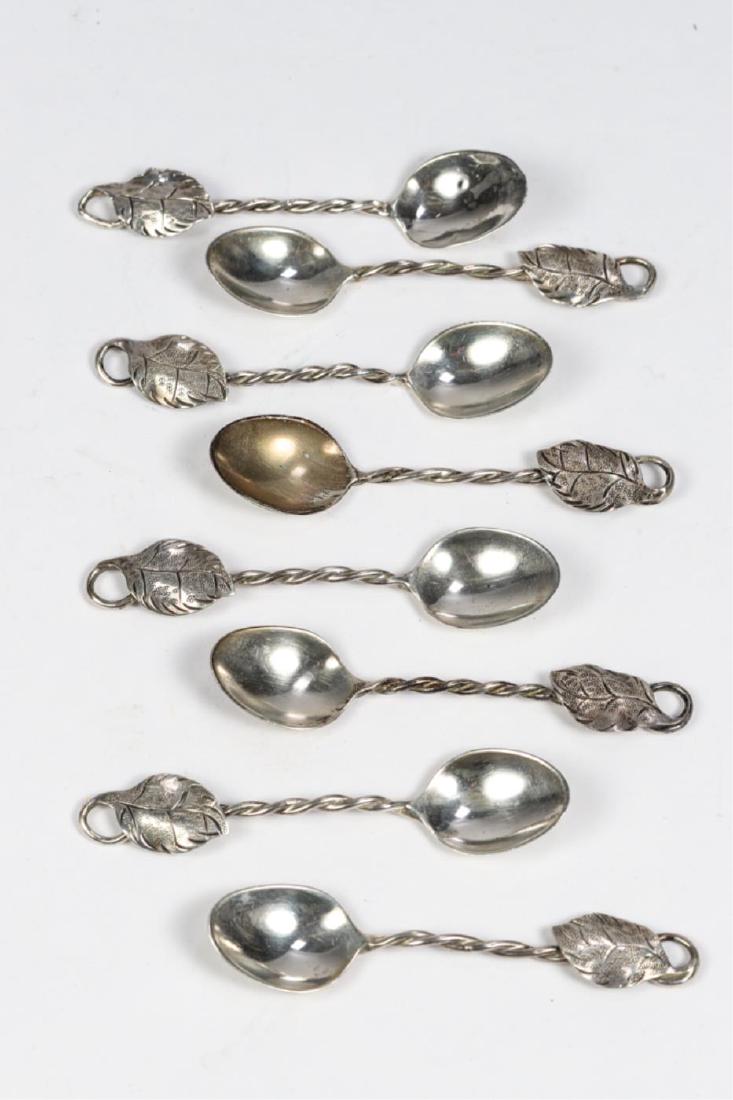 (8) ARTISAN CRAFTED STERLING SILVER DEMITASSE (1 of 4)