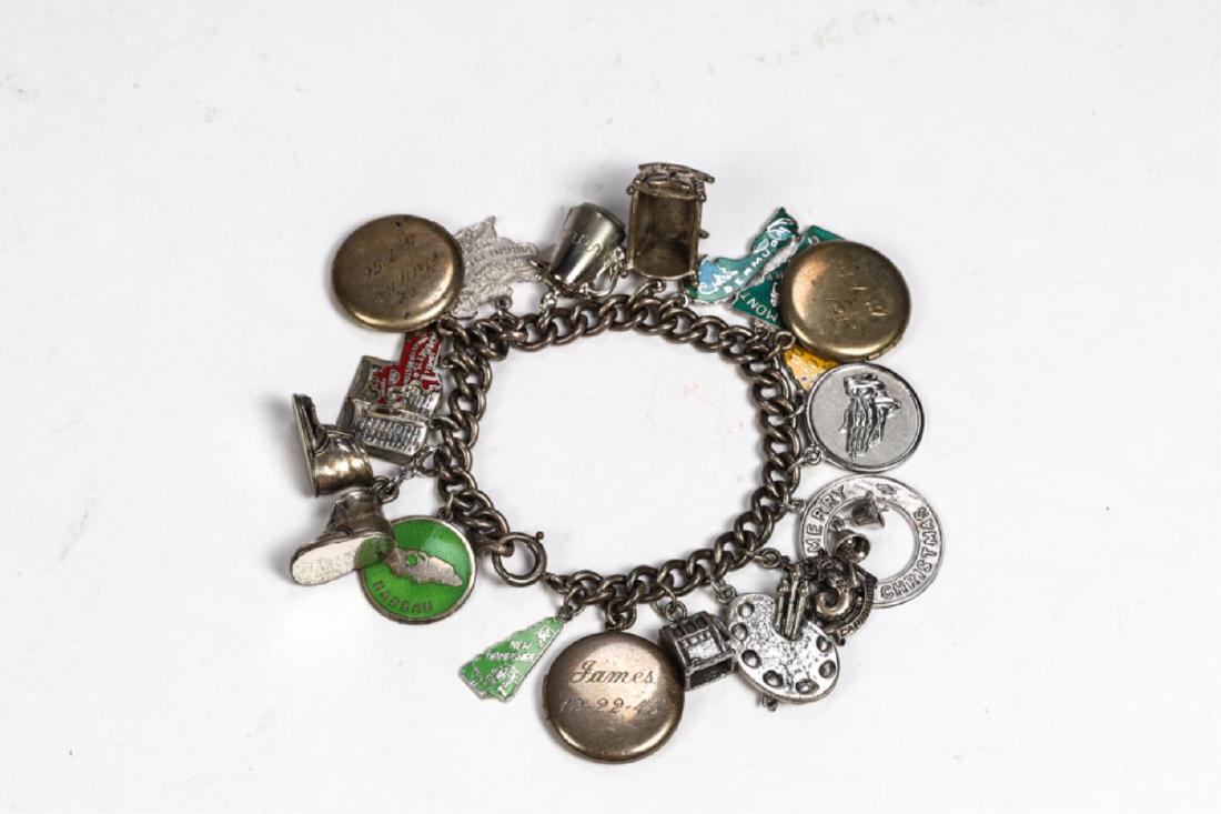 STERLING SILVER CHARM BRACELET (1 of 4)