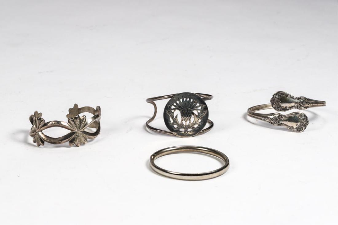 (4) STERLING SILVER BRACELETS (1 of 10)
