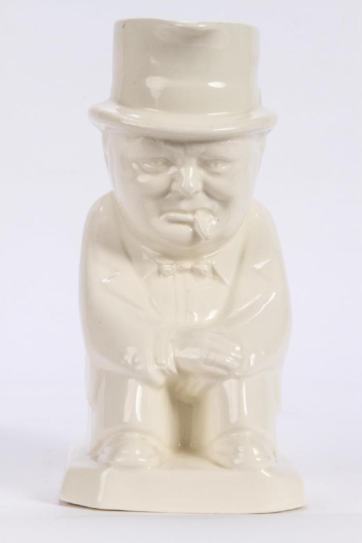 COPELAND SPODE “TOBY MUG” OF WINSTON CHURCHILL: "Toby Pitcher". 8 1/2 inches.