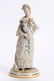 MEISSEN PORCELAIN FIGURINE of WOMEN with CAT - 15