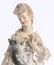 MEISSEN PORCELAIN FIGURINE of WOMEN with CAT - 2