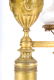 PAIR of FRENCH GILT BRONZE ARGON-FORM TABLE LAMPS - 3