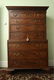 1012a(18th c) ENGLISH CHIPPENDALE CHEST ON CHEST