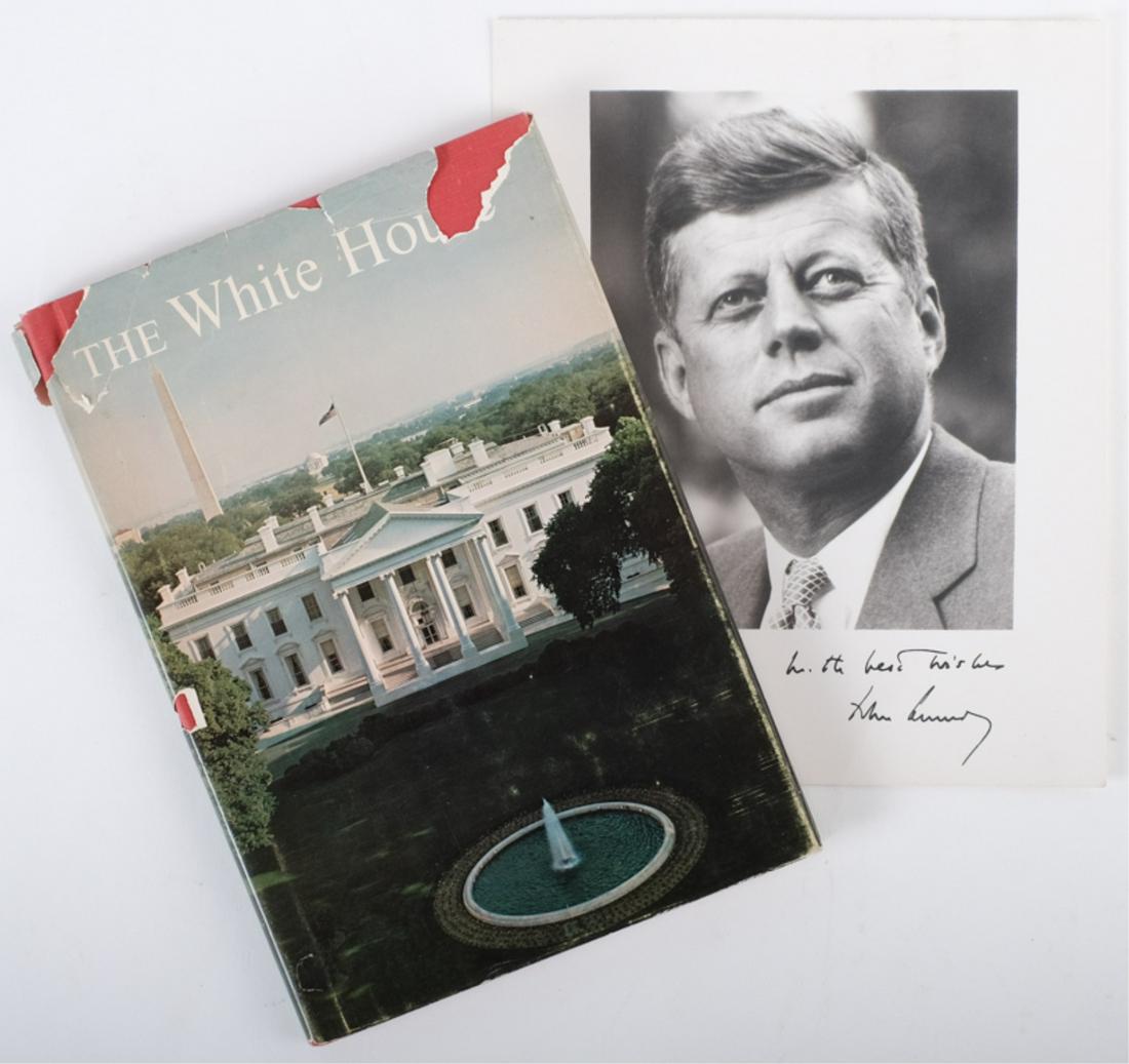 JFK PHOTO & "THE WHITE HOUSE an HISTORIC GUIDE" Oct 13, 2019 John