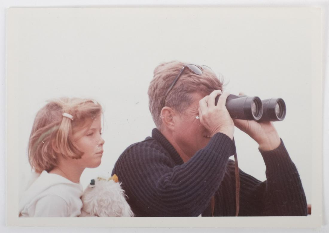JOHN F. KENNEDY & CAROLINE aboard the "HONEY FITZ" Oct 13, 2019