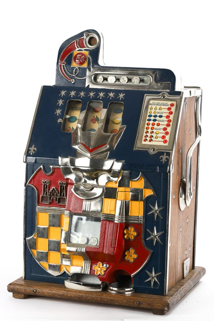 MILLS NOVELTY CASTLE FRONT 5 CENT SLOT MACHINE (1 of 10)