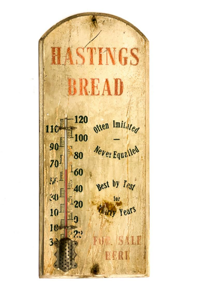 HASTINGS BREAD ADVERTISING THERMOMETER (1 of 4)