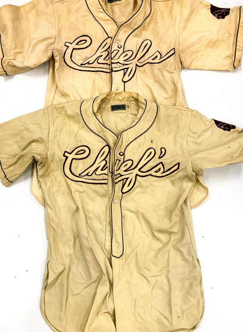 (2) VINTAGE CHIEFS BASEBALL JERSEYS (1) PANTS (1 of 16)