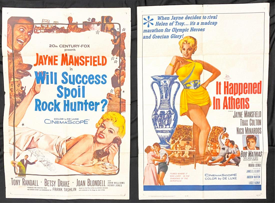 (2) ONE SHEET JAYNE MANSFIELD MOVIE POSTERS (1 of 18)