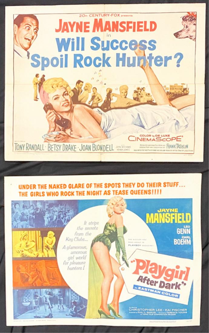 (2) JAYNE MANSFIELD HALF SHEET MOVIE POSTERS (1 of 13)