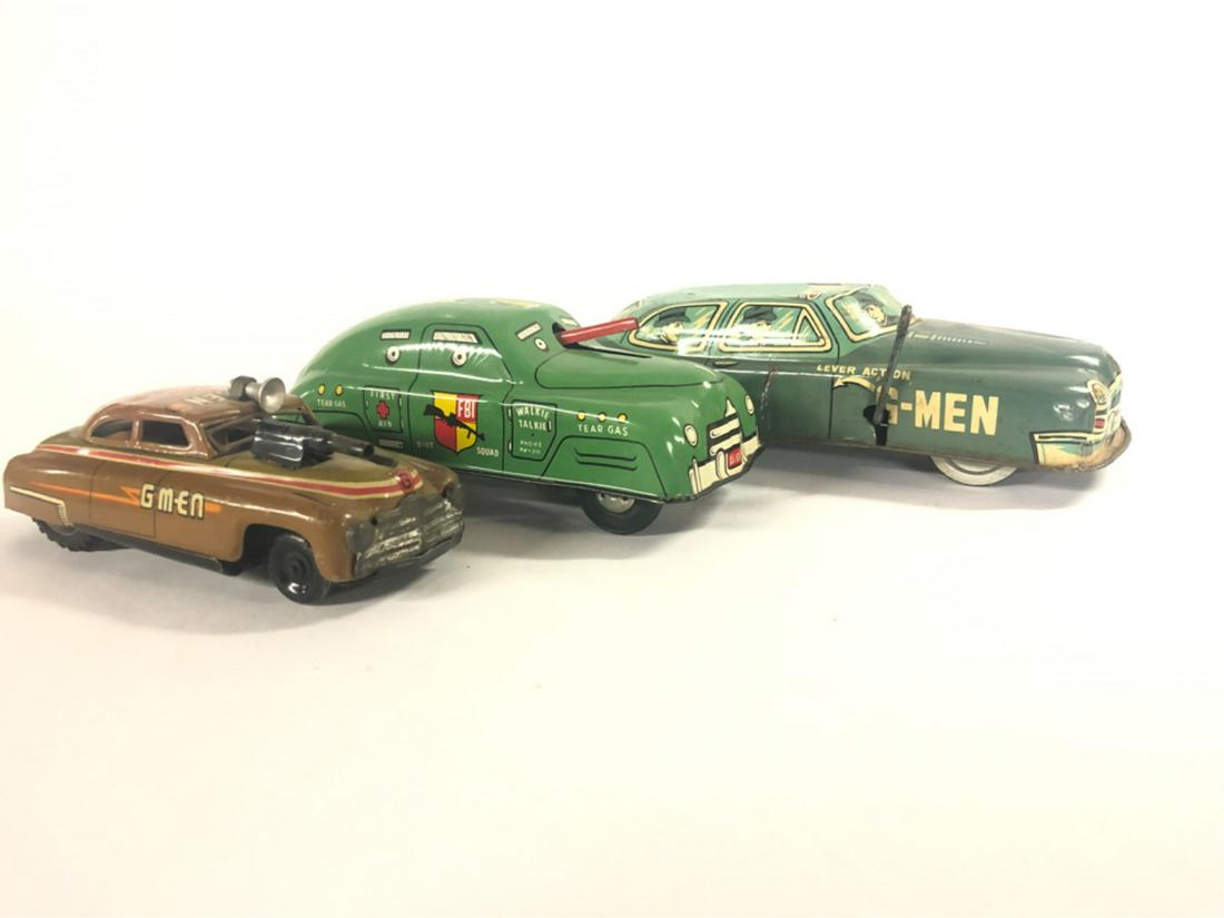 (3) VINTAGE FBI TOY CARS (1 of 6)
