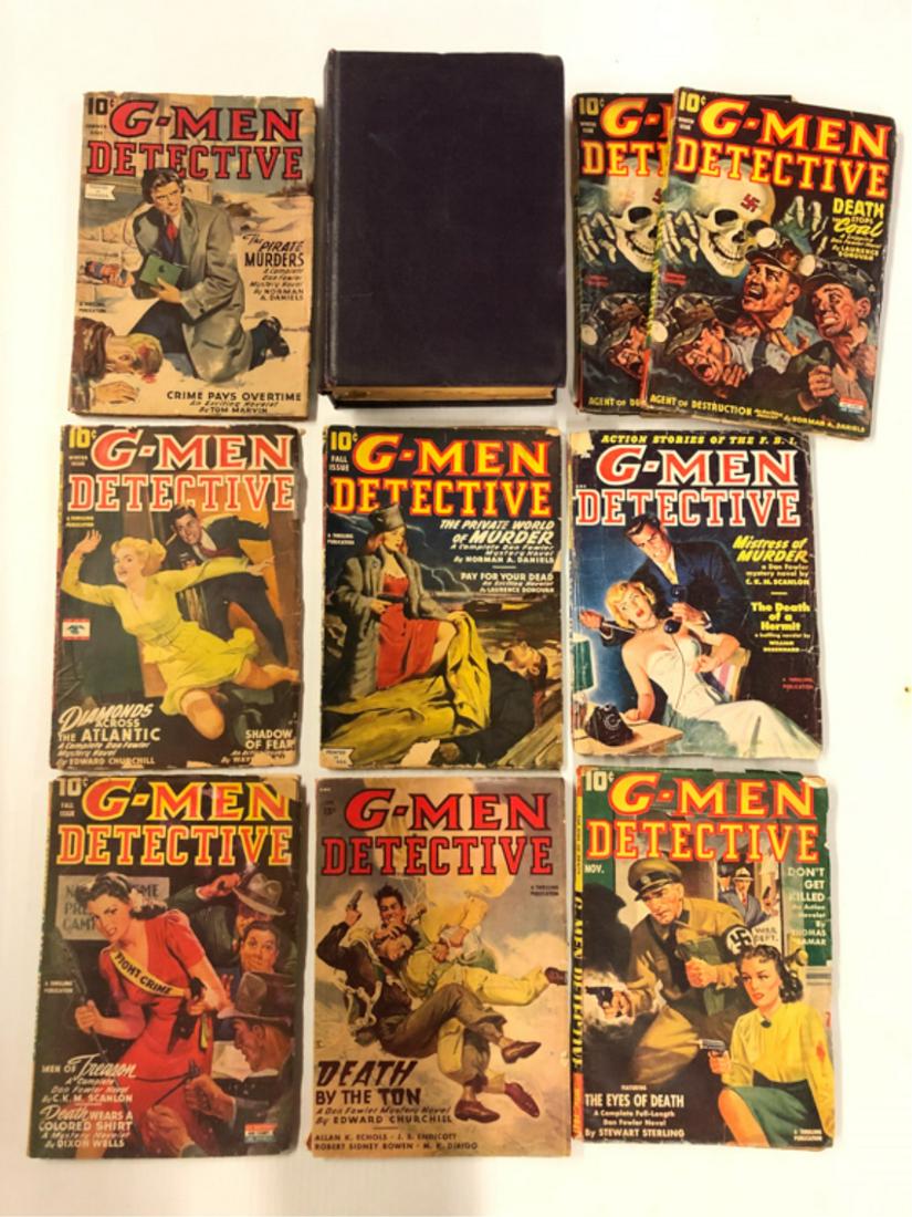 (10) G-MEN DETECTIVE PULP MAGAZINES (1 of 6)