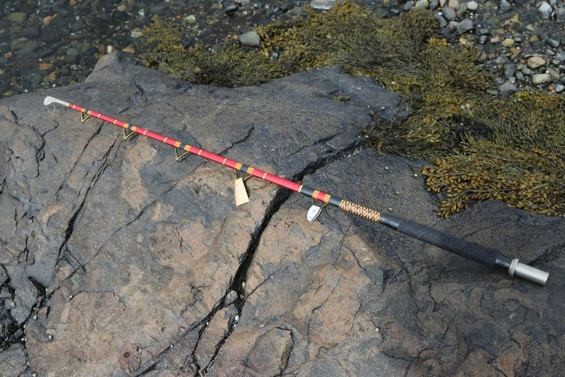 TYCOON TACKLE BIG GAME SALT WATER FISHING ROD: The Bimini King custom built 6' 11” including roller guide
