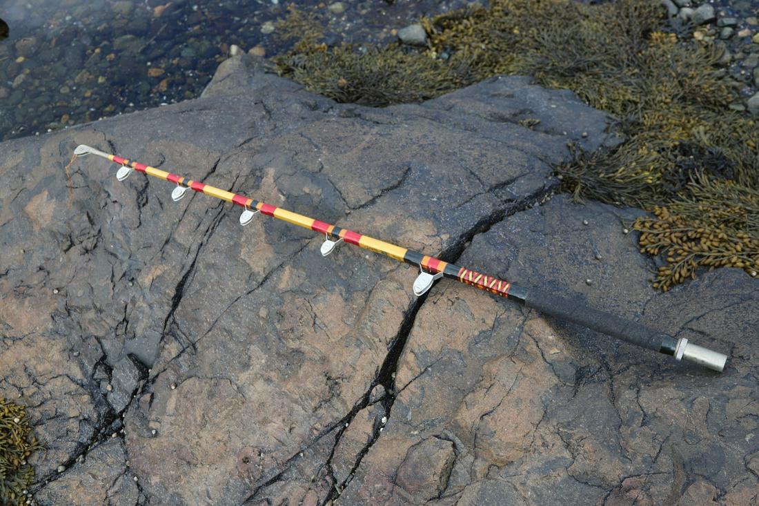 TYCOON TACKLE BIG GAME SALT WATER FISHING ROD: The Bimini King custom built 6' 11” including roller guide