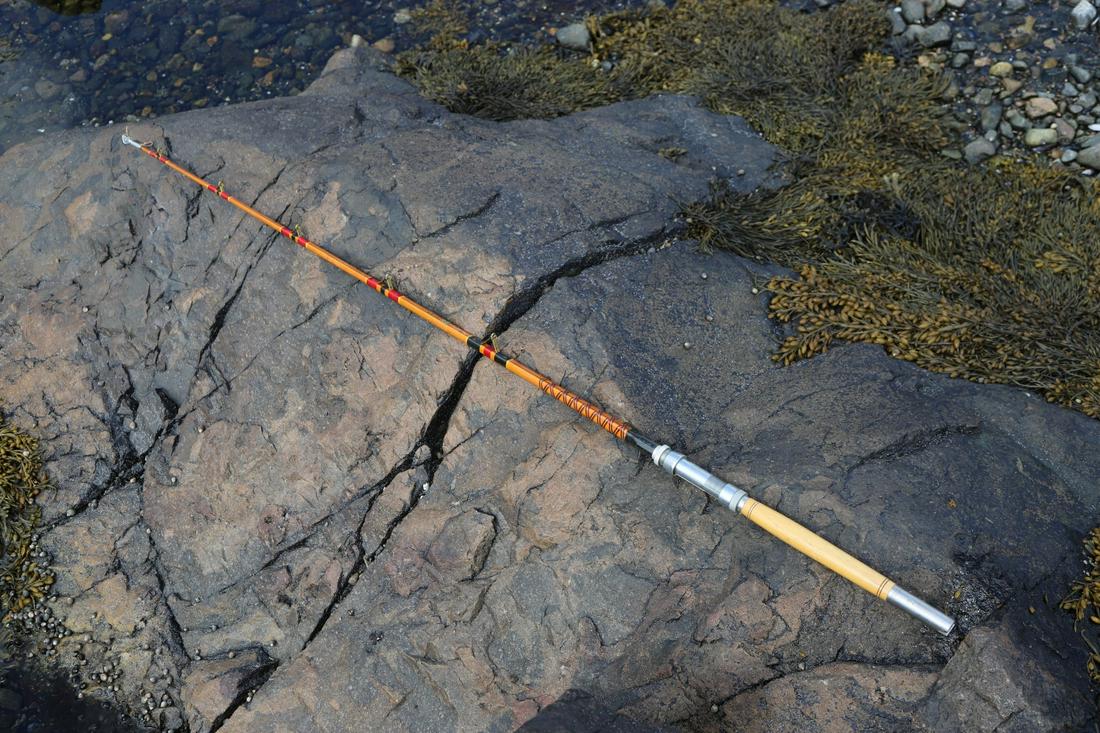 TYCOON TACKLE BIG GAME SALT WATER FISHING ROD: The HRH custom built 6' 10” including roller guide