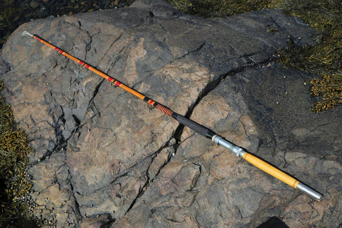 TYCOON TACKLE BIG GAME SALT WATER FISHING ROD: The HRH custom built 6' 11” including roller guide