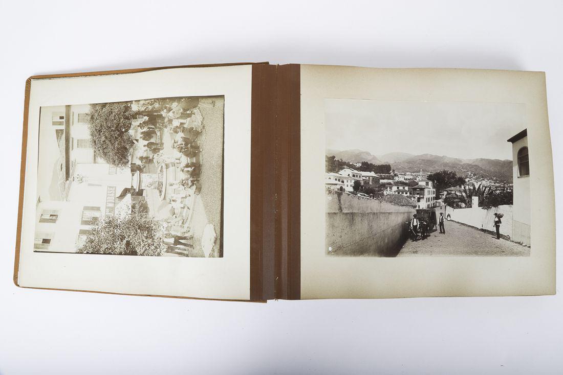 ALEXANDER LEROUX J.P. SEBAH etc. PHOTO ALBUM: (46) Albumen prints of Algiers, Egypt, Lydda, Jaffa, Damascus Bonfils etc.10 x 11 inches (and smaller)