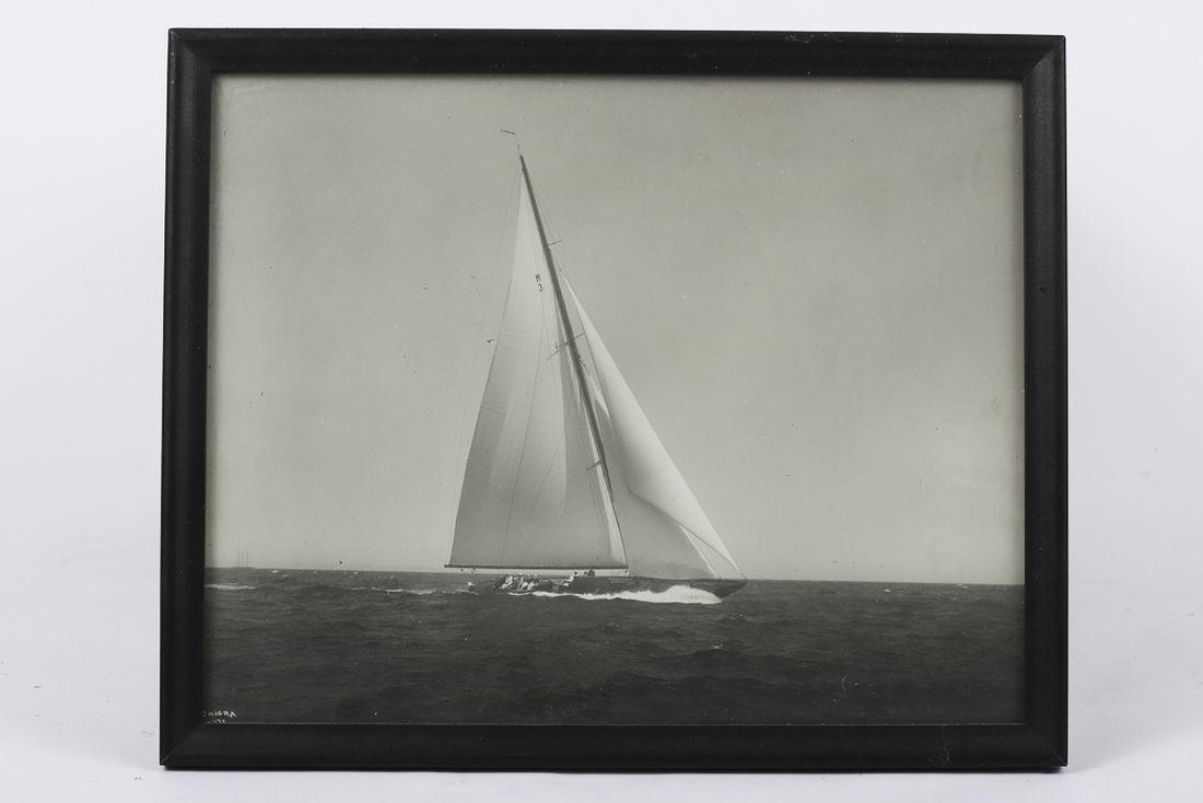 WILLARD B. JACKSON (1871-1940) PHOTOGRAPH: “Chiora” Bromoil gelatin silver print 8 x 10 inches #4372. Note: W.H. Brown (1882-1963) is brother of naval architect and boat designer, Samuel H. Brown (1887-1960) of Brown Brother’s Boats, Ft.