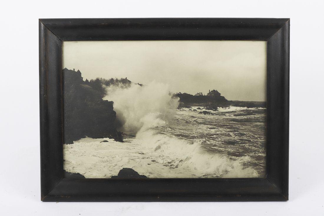 WILLARD B. JACKSON (1871-1940) PHOTOGRAPH: “Marblehead Neck” Bromoil gelatin silver print 9 ½ x 13 ½ inches. Unsigned. Note: W.H. Brown (1882-1963) is brother of naval architect and boat designer, Samuel H. Brown (1887-1960) of Brown Bro