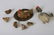 (7) GERMAN PAPER MACHE HENS AND CHICKS