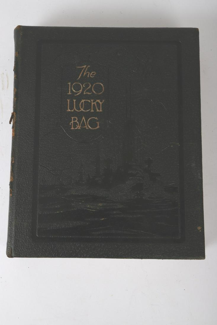 (5) US NAVAL ACADEMY YEARBOOKS “LUCKY BAG”: For the years 1920,1921,1922,1925 and 1942. Hardcover cloth bound