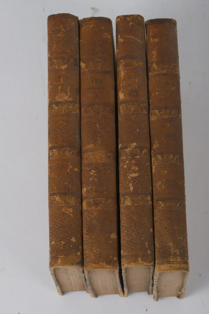 THE CHINESE; CHINA AND ITS INHABITANTS 1844 3 VOL: John Francis Davis. Charles Knight & Co. 1844. Together with a Supplementary Volume printed in 1845. Hardcover ¾ leather bound. 5 ½ x 3 ¾ inches
