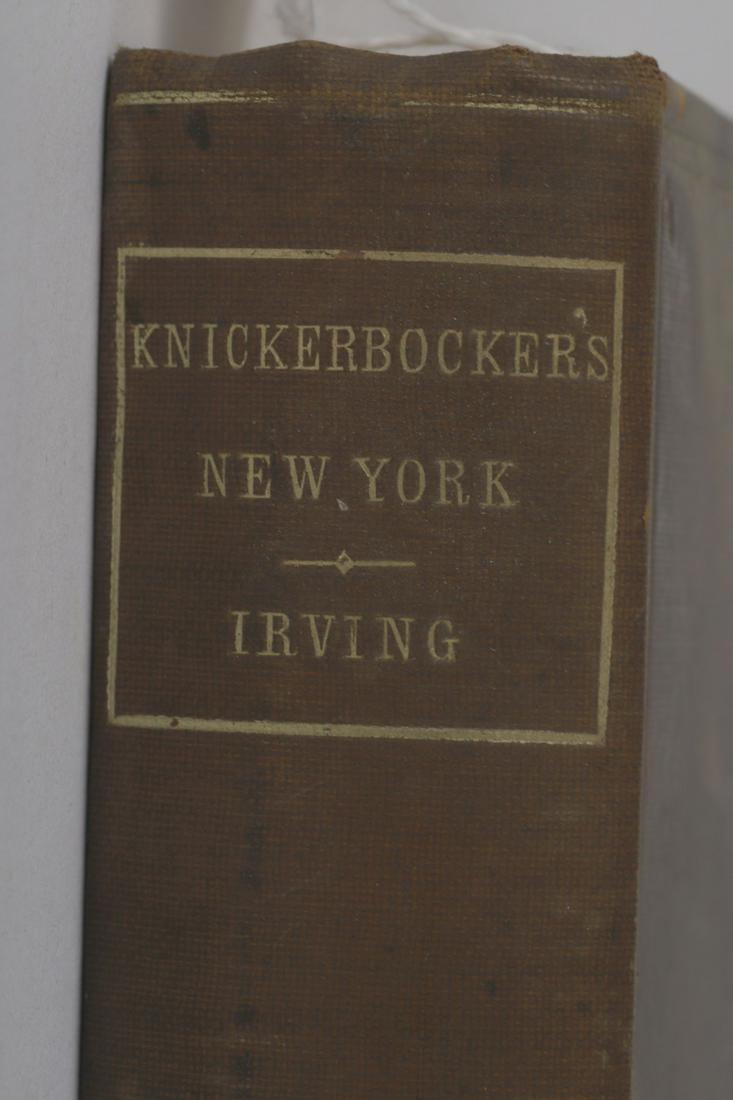 HISTORY OF NEW YORK by IRVING 1864: St. Nicholas is described for the first time on page 111. Hardcover clothbound.